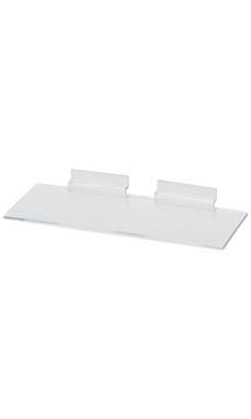 4'W x 10'L, 1/8" Plastic Shelves for Slatwall- Clear