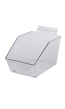 Plastic Slatwall Dump Bin 6 x 5 ½ x 9 ½ inch 