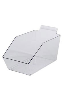 Plastic Slatwall Dump Bin 6 x 5 ½ x 11 ½ inch