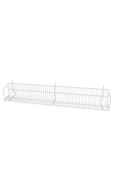48"L x 6"D x 6½”H CD/DVD/Cassette Shelves- White