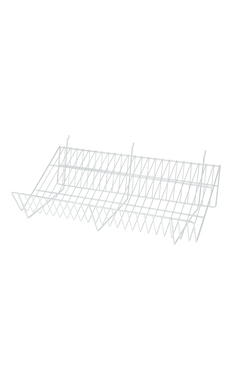 24"L x 12"D x 6"H Downslope Shelves- White