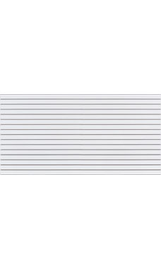 4 x 8 foot Horizontal White Slatwall Panel With Metal Inserts
