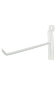 10 inch White Peg Hook for Slatwall