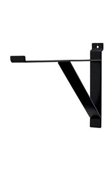 12" Contemporary Shelf Bracket for Slatwall Black