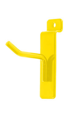 Made to Order 2" Slatwall Peg Hook - Bright Yellow