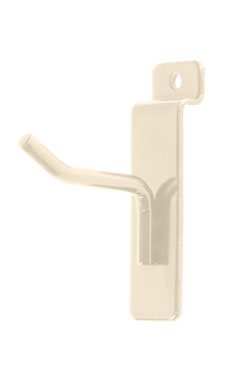 Made to Order 2" Slatwall Peg Hook - Stoney White Made to Order 2" Slatwall Peg Hook - Stoney White