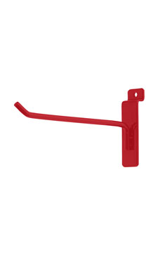 Made to Order 6" Slatwall Peg Hook - Berry Red Made to Order 6" Slatwall Peg Hook - Berry Red