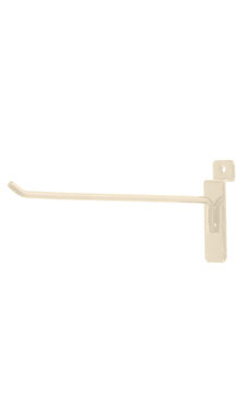 Made to Order 8" Slatwall Peg Hook - Stoney White Made to Order 8" Slatwall Peg Hook - Stoney White