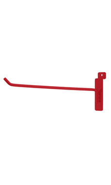 Made to Order 10" Slatwall Peg Hook - Berry Red Made to Order 10" Slatwall Peg Hook - Berry Red