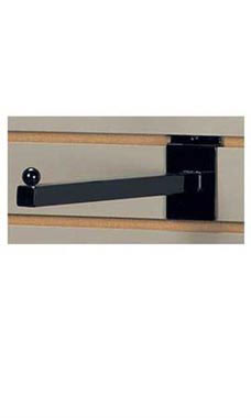 12" Straight Square Slatwall Faceout Tube- Black