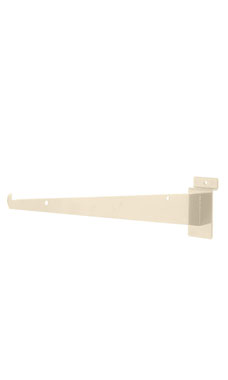 Made to Order 12" Slatwall Shelf Bracket - Stoney White Made to Order 12" Slatwall Shelf Bracket - Stoney White