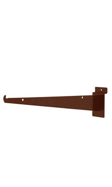 Made to Order 12" Slatwall Shelf Bracket - Fine Textured Rustic Copper Made to Order 12" Slatwall Shelf Bracket - Fine Textured Rustic Copper