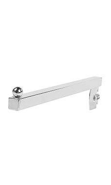 12 inch Straight Chrome Faceout for Slotted Standard - ½ inch slots 1 inch on centers 12 inch Straight Chrome Faceout for Slotted Standard - ½ inch slots 1 inch on centers