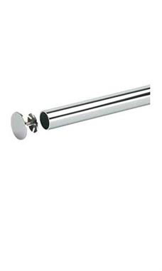 Chrome End Cap for 1¼" Round Hangrail