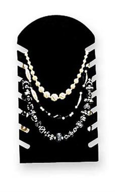Flocked Slotted Necklace Display Easels Flocked Slotted Necklace Display Easels
