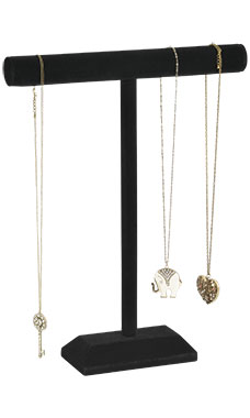 Black Velvet One Tier Necklace/Bracelet Displays