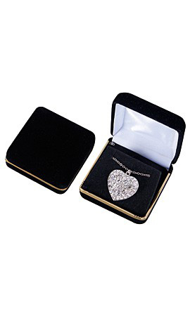 Black Velvet Pendant Jewelry Boxes
