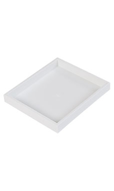 White Plastic Stackable Trays White Plastic Stackable Trays