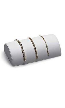 White Faux Leather Bracelet Displays White Faux Leather Bracelet Displays