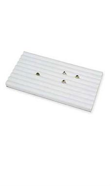 White Faux Leather Section Ring Inserts White Faux Leather Section Ring Inserts