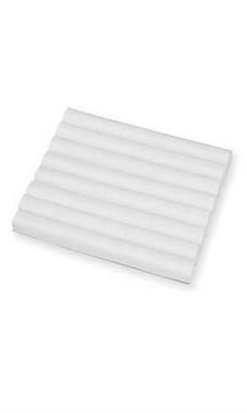 White Faux Leather Section Ring Inserts