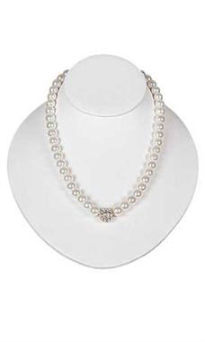 Faux Leather Necklace Bust for Slatwall Faux Leather Necklace Bust for Slatwall