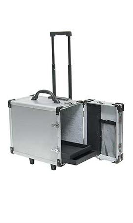 12 Tray Aluminum Rolling Jewelry Cases - 55388