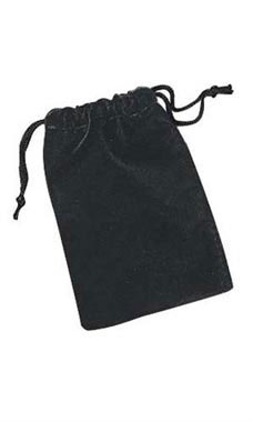 Black Velvet Draw String Pouches
