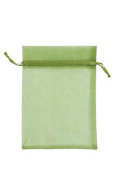 Basil Organza Bags 5" X 7"