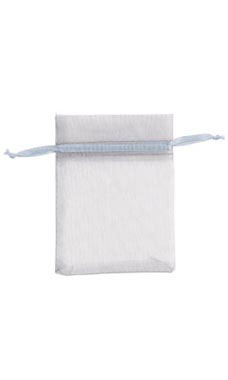 Silver Organza Bags 3" X 4"