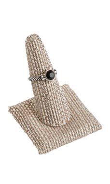 Linen Single Ring Finger Square Base Linen Single Ring Finger Square Base