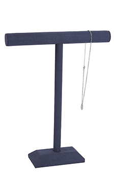 Large - Slate Blue Faux Suede T-Bar Display Large - Slate Blue Faux Suede T-Bar Display