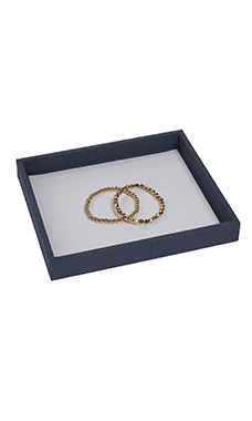 Small - Slate Blue Faux Suede Jewelry Tray Small - Slate Blue Faux Suede Jewelry Tray