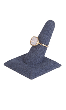 Single Finger Slate Blue Ring Display Single Finger Slate Blue Ring Display