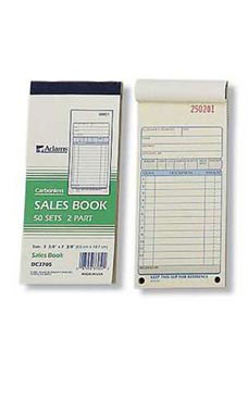 Carbonless Sales Books