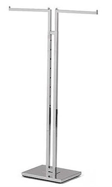 Chrome 2-Way Garment Racks with Straight Square Arms