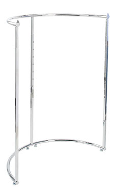 Chrome Half Round Clothing Rack Chrome Half Round Clothing Rack