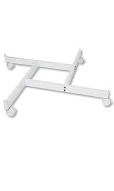 White 4 Way Wire Grid Wall Display Bases