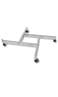 Chrome 4 Way Wire Grid Wall Display Bases