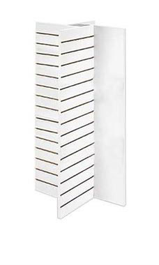 4-Panel Slatwall Tower- White 4-Panel Slatwall Tower- White