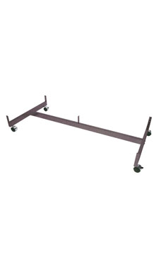 Made to Order 48"L Wire Grid Gondola Base with Casters - Lavender Silver Vein Made to Order 48"L Wire Grid Gondola Base with Casters - Lavender Silver Vein