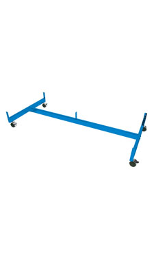 Made to Order 48"L Wire Grid Gondola Base with Casters - Blue