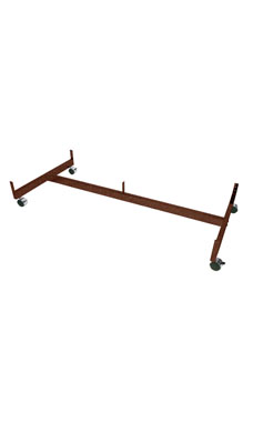 Made to Order 48"L Wire Grid Gondola Base with Casters - Fine Textured Rustic Copper Made to Order 48"L Wire Grid Gondola Base with Casters - Fine Textured Rustic Copper