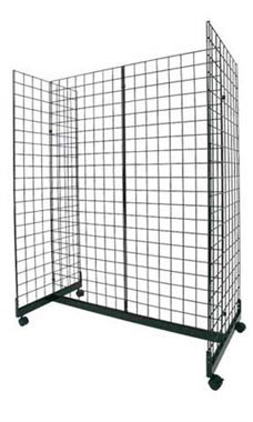 Black Retail Grid Gondola Unit Black Retail Grid Gondola Unit