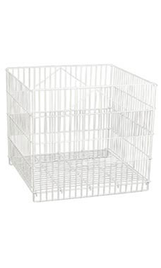Wire Dump Bin With Adjustable Shelf Wire Dump Bin With Adjustable Shelf