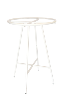 White Collapsible Round Clothing Rack 60695
