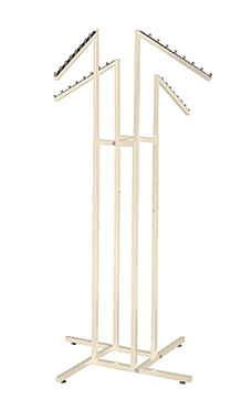 Made to Order Stoney White 4-Way Rack with Slant Arms