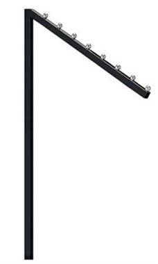 Black Slant Arm Replacement with Square Tubing Black Slant Arm Replacement with Square Tubing