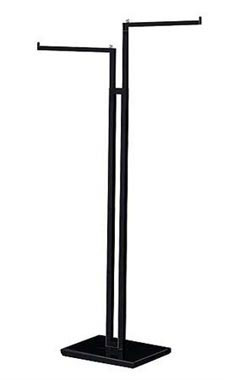 Black 2-Way Garment Racks with Straight Square Arms