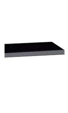10"W x 48"L Black Slatwall Gondola Shelves